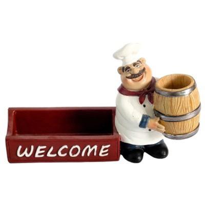 China Europe Hot Selling Novelty Crafts Cake Chef Kitchen Decorative Ornaments for sale