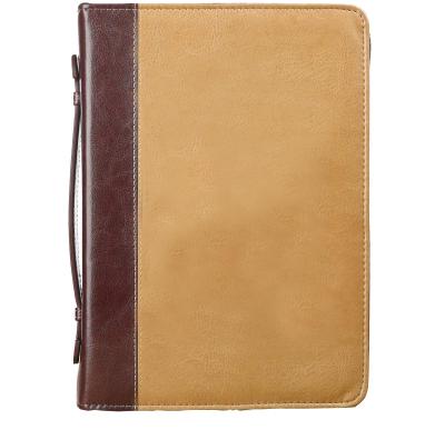 China Leather Custom Faux Leather Bible Book Covers Zipper Bag for sale