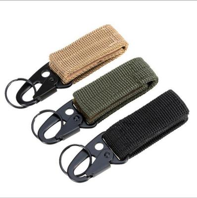 China Shenzhen Metal Selling New Style Nylon Material Carabiner Key Chain for sale