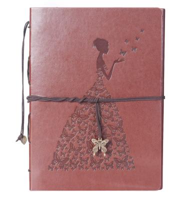 China PU Leather Photo Album Scrapbook Wedding Travel Memory Album for sale