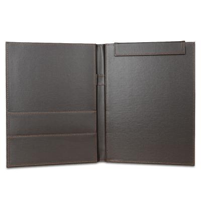 China Custom Embossed PU Leather Logo PU Resume Folder Folder Folder for sale