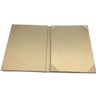 China Custom PU Logo Leather Padded Diploma Cover Certificate Holder for sale