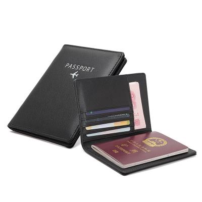 China NATIONAL Hot Selling PU Travel Passport Card Cover Leather Holder for sale