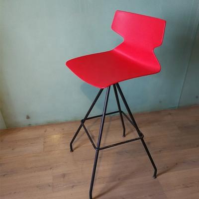 China Bar Chairs With Special Legs Design French Style Metal Frame Restaurant Shop High Bar Chair for sale