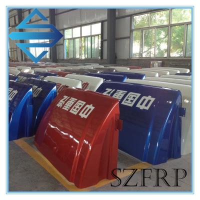 China FRP Fiberglass SMC Air Deflector for Trucks FRP Truck Roof Spoiler Truck Fairings for sale