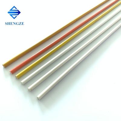 China Flexible UV Durable Fiberglass FRP GRP Pultruded Solid Plastic Fishing Rods Pole Bar Stick Profile Products for Plant/Building Material for sale