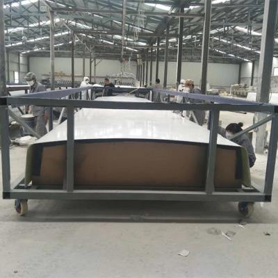 China Customized OEM Fiber Glass FRP GRP Hand Layup Bus Automobile Spare / Auto Body Parts Roof Shell Covering for sale