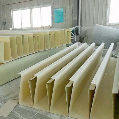 China FRP Fiberglass GRP Roof Rain Water Gutters Trough for sale