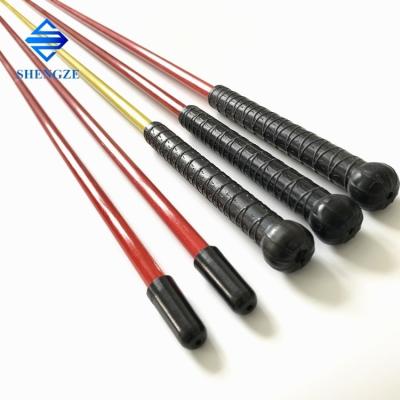 China Customized Fiberglass FRP GRP Glass Fiber Trekking Pole Crutch Hand Walking Stick for sale