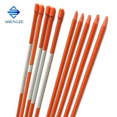 China High UV Durable Flexible FRP GRP Fiberglass Snow Marker/Sign Pole/Snow Stick with Reflective Tape for sale