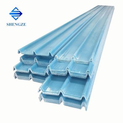 China Fiberglass Corrugated Plastic Sheet Fiber Glass Roof Tile GRP Skylight FRP Roofing Sheet for Industrial Plants Roofing for sale