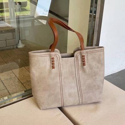 China Retro Portable Simple Designer Factory Price Luxury Tote Shoulder Handbags Large Capacity for sale