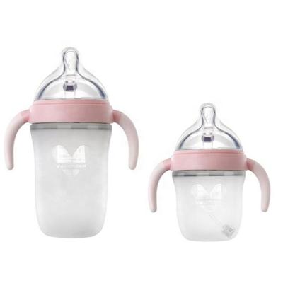 China BPA Free Newest Unique Designed OEM&ODM Silicone PP Baby Feeding Bottle With Nipple for sale