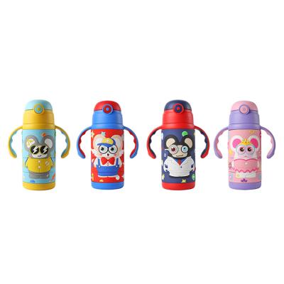 China Guangzhou Factory PORTABLE Stainless Steel 420ml Vacuum Flask Professional Custom Kids Water Bottle With Straw for sale