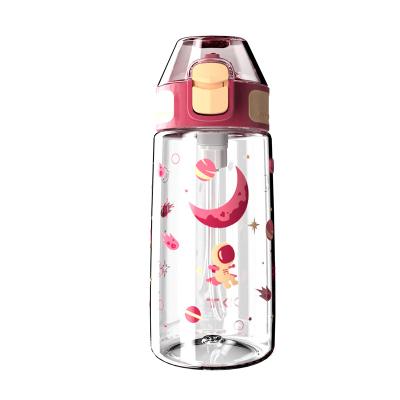 China Stocked stylish factory price tkk design 450ml plastic tritan water bottle for ladies for sale