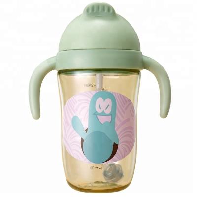 China New Product Funny Making Water Anti Colic Purified Kids Sippy Baby Cup BPA Free With Straw for sale