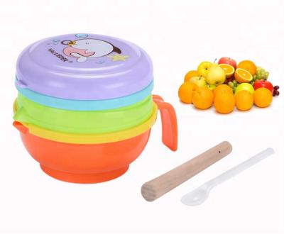 China 2019 Cute Children's Mold Multifunctional Baby Food Maker Bowl Grinding Set for sale