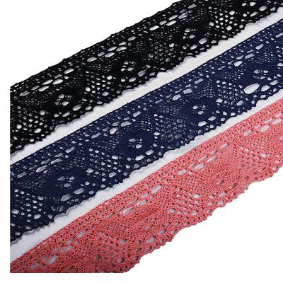 China C056 Handmade 100% Cotton Crochet Ribbon Lace Trim for sale