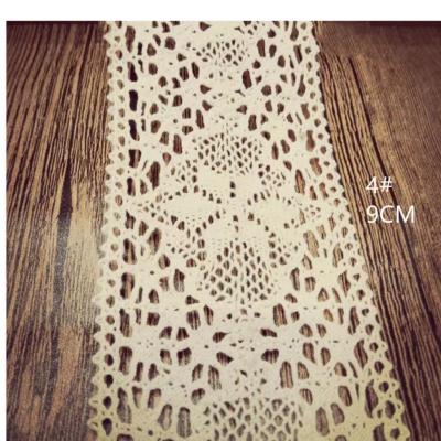 China 2021 Hot Sale High Quality Water Soluble Cotton Lace Ribbon Garment Lace Trimming C052 for sale