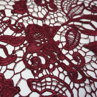 China Viable Dress Lace Fabric Embroidery Chemical Lace Fabric Multi Color RYZX059 for sale