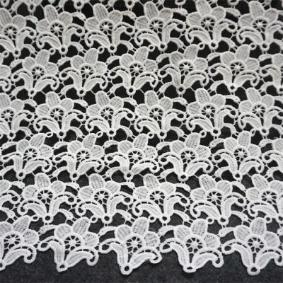 China Viable Hot Selling White Venice Lace Fabric Elegant Guipure Lace Fabric Lace Fabric RYZX054 for sale