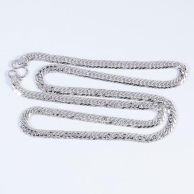 China Solid Semi-finish Mens Hip Hop High Quality Link Personality Rhodium Chains Rock Punk Style High Quality Cuban Chain Necklaces For Man Women for sale