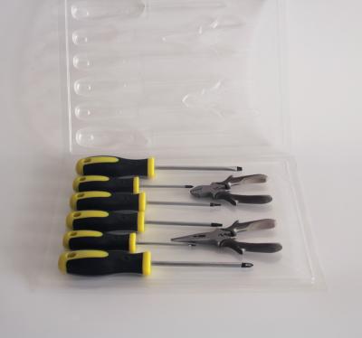 China Hot Selling Polypropylene Handle Screwdriver Set Household Screwdriver Plastic Tool Kit for sale