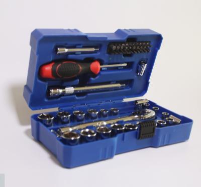 China Car Auto Repair Mechanic Wrench Sleeve Set Kit Hand Tool Combination Toolbox Socket Wrench Sets for sale