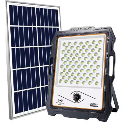 China Outdoor Lights 200w 100 Watts Waterproof Portable 2.4g Wifi Remote Control Cctv Camera 300w Led Solar Flood lights for sale