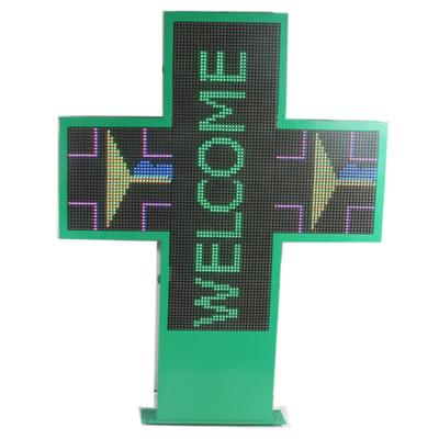 China Niyakr Double Sides P10/P16/P20/P25 Outdoor Pharmacy 3D LED Cross Edit Software for sale