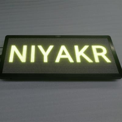 China Niyakr Full Color High Brightness 16x40cm RGB Real Taxi Window LED Window Sign With 64x160 Pixels Resolution for sale