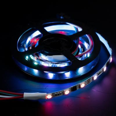 China Residential/Commercial/Retail/Hospitality/Landscape Flexible Full Color Strip 60 Leds/M 12V WS2811 5050 RGB Led Strip Lights for sale