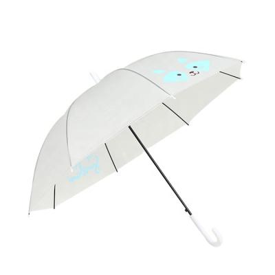 China 21inches Automatic Straight Wholesale CLASSIC 8ribs EVA Umbrella With Logo Print for sale