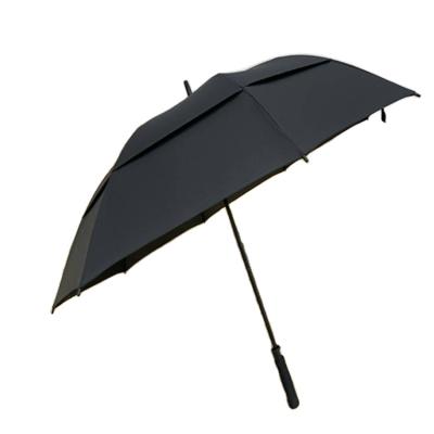 China CLASSIC Automatic Frame Fiberglass Auto Frame Storm Proof Golf Umbrella Rubber Golf Umbrella Wholesale for sale