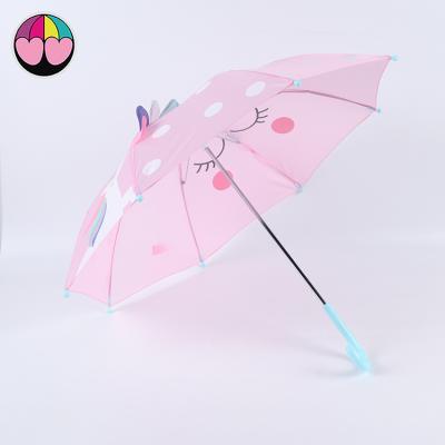 China Promotional Cute Cartoon Children's Cartoon Printing Cute Shape Ear Kid Child Rain Animal Umbrella With Ear for sale