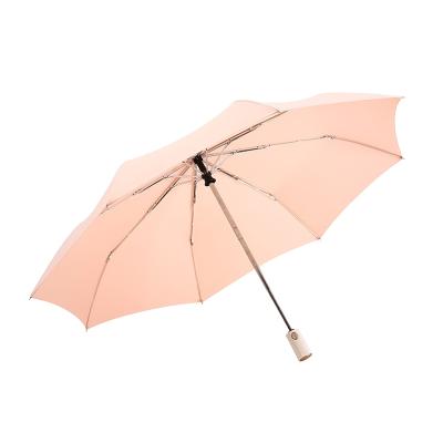 China Wholesale Minimalist Nano-superb Hydrophobic Quick-drying Automatic Folding Umbrella For Sale Pure Color for sale