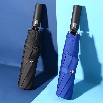 China Fashion Design Minimalist Ultralight Nano-superb Hydrophobic Quick-dry Automatic Folding Umbrella For Sale Pure Color Sun-UV Protection for sale