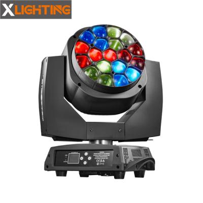 China Big Eye 19x15w K10 Moving Head LED Stage DJ Disco Party etc Event Decoration Light buzz wash for sale