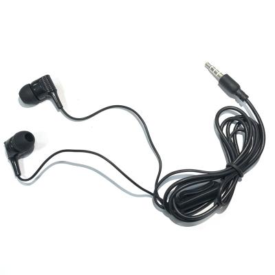 China In-ear All Black Fashion With MIC 3.5mm Noise Canceling Chinese Factory Customized Cheap Earphone for sale