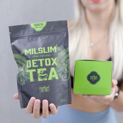 China OEM Natural Herbal Fitness Belly Weight Loss Low Fat Hot Selling Flat Body Shape Slim Detox Tea 28 Days for sale