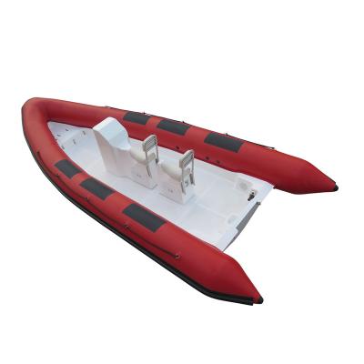 China Warter Sports Hot Welded FRP Hull RIB 580 Boats Red Material Hypalon/PVC RIB 580T Professional Manufacturer With CE Certificate for sale