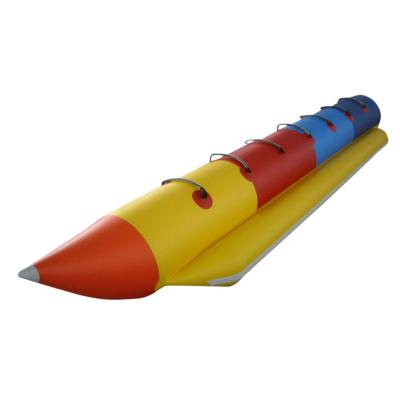 China Entertainment COMAX Water White Inflatable Banana Boat, Toy Towable Banana Boat For Water Sport Game for sale