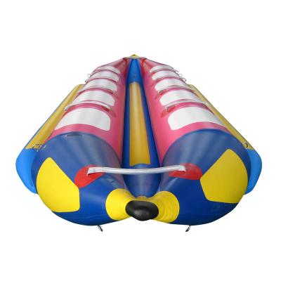 China 2022 White Water Entertainment Custom PVC Water Games Towable Water Inflatable Banana Boat for sale