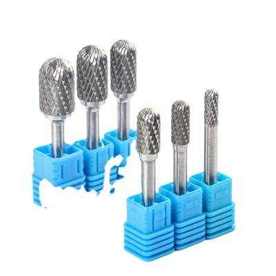 China Carbide Grinding Metal Processing Cutting Tools Carbide Rotary Tool Sets Shank Burrs for sale