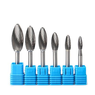 China Hot Sale Solid Carbide Solid Carbide Rotary Burr Set Assorted Double Cut Solid Carbide Burr Set for sale