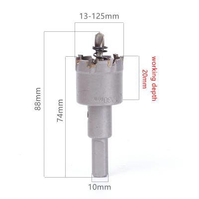 China CTT special carbide metal pointed hole 14-70mm of drilling saw carbon steel drill bit for stainless steel iron plate for sale