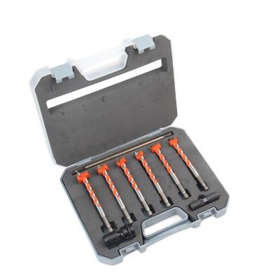 China 9pc/sets 16/18/19/20/22/25mm Drilling Hole Saw Cutter Wood Centering Hole Saw Cutter Woodworking Drill Bits for sale