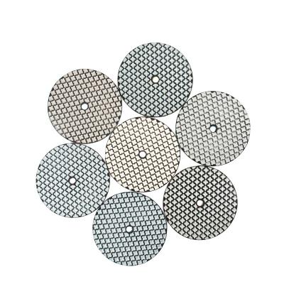 China 8PCS/Set 100mm Marble Ceramic Artificial Stone Granite Sanding Disc Diamond Dry Polishing Pad 4 Inch Kit for Granite Quartzite Masonryworking Marble Tool for sale