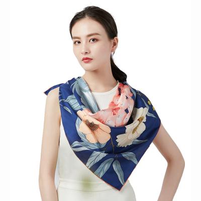 China Fashion Soft Elegant Scarf Printing Soft Silk Red Mulberry Custom 100% Silk Scarf for sale