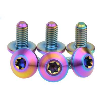 China Motorcycle factory price m6x17 titanium truss head bolts titanium knob head screw for motorcycle for sale